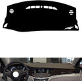 leather dashboard cover Compatible with Buick Verano（No warning light），dash cover（black）