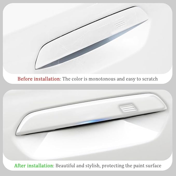 Car Exterior Door Handle Sticker Compatible with BMW X3 M50 xDrive 2025 2026, Door Handle Protector Trim (Transparent)