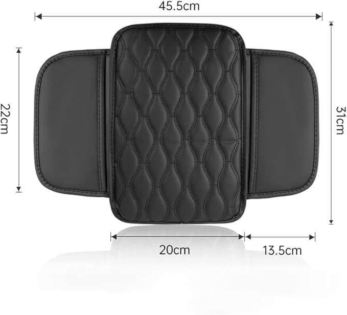 Car Armrest Pad for BMW M4 Competition Convertible Coupe F83 F82 G82, Waterproof Center Console Cushion Pad Cover Armrest Storage Box Mat Protection Interior Accessories,A-Grey