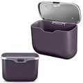 MAIBAOYUAN Car Trash Can with Lid, Leakproof Auto Garbage Bin, Waterproof Car Trash Bag Holder with PU Leather Top for Back of Seat/Door, Fit for SUVs, Sedans, Trucks Purple