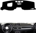 leather dashboard cover Compatible with Mazda CX-8（HUD） 2019，dash cover（black）