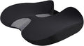 Car Seat Cushion for Long Driving, Ergonomic Memory Foam Seat Cushion, Car Seat Cushion for Back Pain and Lumbar Support Non Slip and Easy Clean for Driving Gaming Chair and Travel C Cool Black