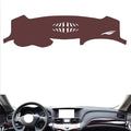 Leather Dashboard Cover Compatible with Infiniti Q70,Dash Board Cover mat Anti-Slip Sun-Proof and dust-Proof(Brown)