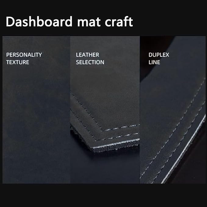 leather dashboard cover Compatible with FORD Mondeo 2004-2006，dash cover（black）
