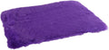 Purple Faux Fur Car Center Console Armrest Box Cover Pad, Universal Soft Cushion Mat