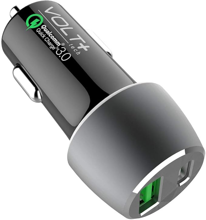 PRO 33 Watt Car Kit Compatible with LG 16T90Q-K.AAG6U1 Plus Data, Durable Quick Adaptive Fast Charging Dual USB-C/MicroUSB Long 4ft Cables
