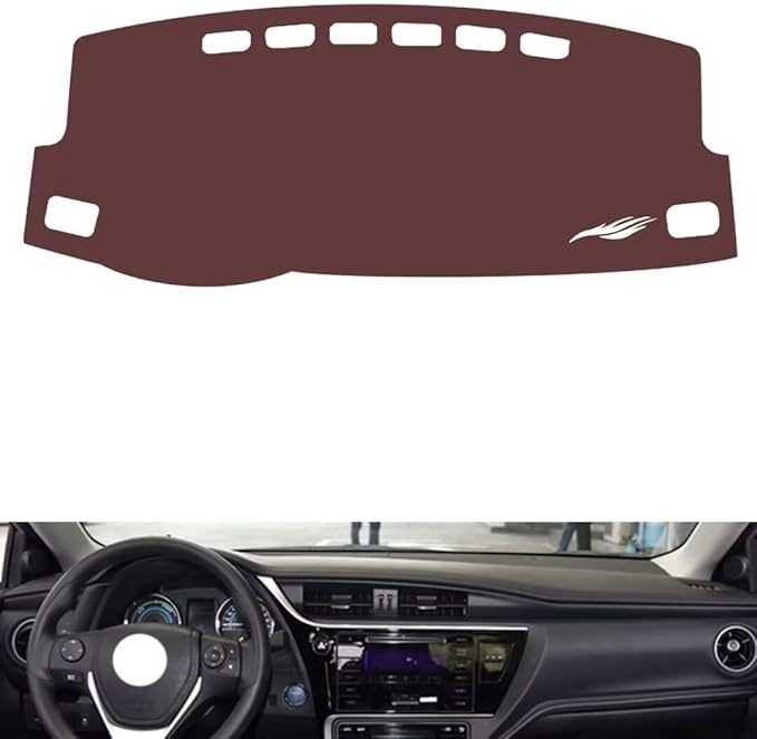 Leather Dashboard Cover Compatible with Toyota Corolla 2019，Dash Cover, Non-Slip Dash Cover, Dash mat Dashboard Cover, Interior Dash Covers