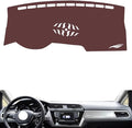 Leather Dashboard Cover Compatible with VW Compatible with Touran L（Speakers） 2016-2022，Dash Cover, Non-Slip Dash Cover, Dash mat Dashboard Cover, Interior Dash Covers