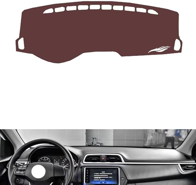 Leather Dashboard Cover Compatible with HyundaiHyundai Reina 2017-2020，Dash Cover, Non-Slip Dash Cover, Dash mat Dashboard Cover, Interior Dash Covers