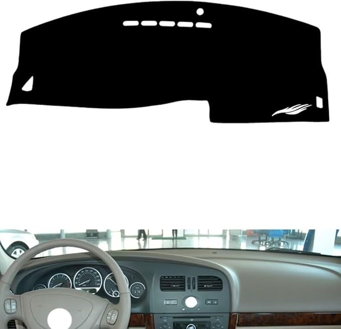 leather dashboard cover Compatible with Buick old Regal 2004-2008，dash cover（black）