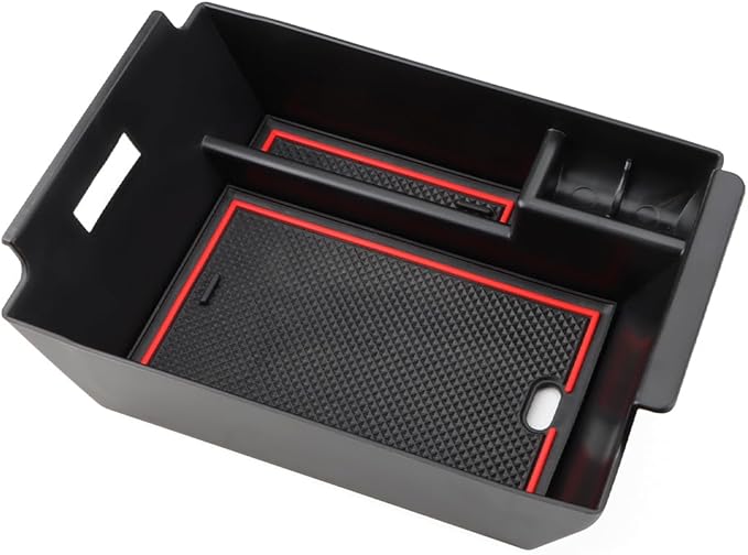 MARCHFA Center Console Organizer Compatible for 2020-2022 2023 2024 2025 2026 Benz GLE 350 450 W167 53 AMG Accessories Armrest Tray Organizer Insert Storage Box for GLS 450 2020 2021 2022 (Red)