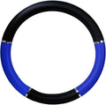 Grand General 54013 Black/Blue 18" Deluxe Steering Wheel Cover