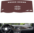 Leather Dashboard Cover Compatible with VW Golf（Speakers），Dash Cover, Non-Slip Dash Cover, Dash mat Dashboard Cover, Interior Dash Covers