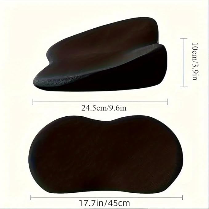 Mautoply Memory Foam Car Seat Cushion for Back Pain Relief - Lumbar Support Pillow for Driving, Office & Car Ergonomic Wedge Cushion for Short Drivers
