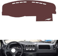 Leather Dashboard Cover Compatible with Suzuki Old Dipper (no Clock),Dash Board Cover mat Anti-Slip Sun-Proof and dust-Proof(Brown)