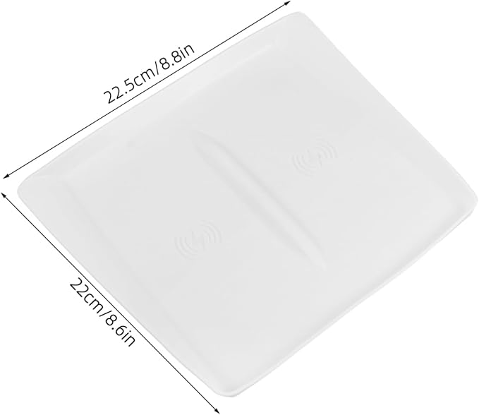 ERINGOGO Charging Pad Silicone Slip Mat for Model Y Center Console Charger Phone Holder Accessories White Easy Installation Seamless Blend Stable Charging