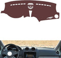 Leather Dashboard Cover Compatible with Mercedes GL 2006-2011,Dash Board Cover mat Anti-Slip Sun-Proof and dust-Proof(Brown)