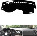 leather dashboard cover Compatible with Volvo XC60（No speaker、warning light） 2011-2017，dash cover（black）