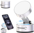 2025 Upgrated Vacuum Suction Magnetic Phone Holder, Retractable Strong Suction Cup Magnetic Hands-Free Car Cellphone Mount Foldable Car Phone Stand for Car/Mirror/Gym(Not Charge Phone)