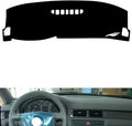 leather dashboard cover Compatible with Audi A6 2004，dash cover（black）