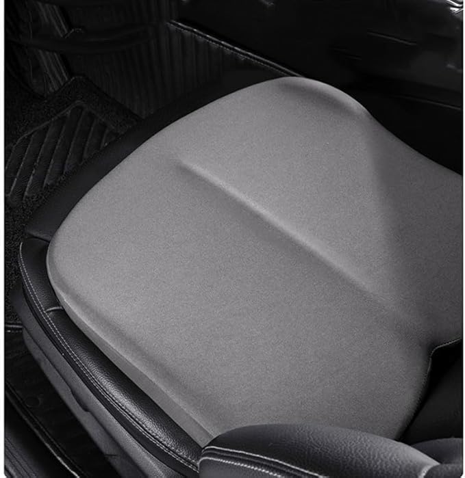 Adult Car Booster Seat Cushion, Car Seat Driver Height Boost Mat Memory Foam Car Seat Cushions Pad Improve Driving View Non-Slip 3D Office Chair Cushion Pressure Relief (Pink)
