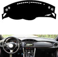 leather dashboard cover Compatible with SubaruSubaru BRZ，dash cover（black）