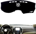 leather dashboard cover Compatible with Cadillac SRX 2010-2015，dash cover（black）