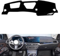 Leather Dashboard Cover Compatible with BMW New 4 Series (HUD) 2023-2024，Dash Cover（Black）