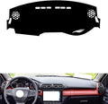 leather dashboard cover Compatible with Citroen C3-XR 2019-20，dash cover（black）