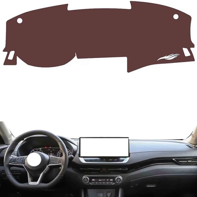 Leather Dashboard Cover Compatible with Nissan sylphy e-Power 2022，Dash Cover, Non-Slip Dash Cover, Dash mat Dashboard Cover, Interior Dash Covers
