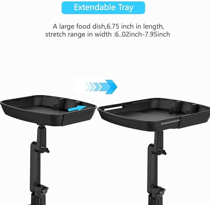 Cup Holder Tray Table, Car Drink Holders Tray, 360º Rotation Adjustable Stretchable Non-Slip Car Tray for Eating, Portable Car Interior Organizer Accessories(Size:6-7.95x6.75inch)
