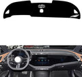 Leather Dashboard Cover Compatible with Mercedes E Class (No HUD,Camera) 2024-2025，Dash Cover（Black）