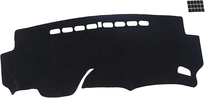 Upgraded Dash Mat for 2020-2015 Honda Fit Polyester Dashboard UV Protection Non-Slip Windshield Reflective Dash Cover Interior Accessory Black