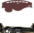 Leather Dashboard Cover Compatible with Honda Odyssey 2009-2014,Dash Board Cover mat Anti-Slip Sun-Proof and dust-Proof(Brown)