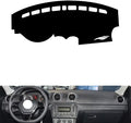 leather dashboard cover Compatible with VW Compatible with Jetta VA3，dash cover（black）