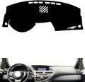 leather dashboard cover Compatible with LEX RX 2009-2014，dash cover（black）