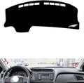 leather dashboard cover Compatible with HONDA Gienia，dash cover（black）