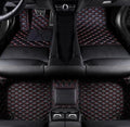 SARAHS Customized car Floor mats -Suitable for 99% of Cars, SUVs, and Trucks - car Pads to Protect Vehicle Interior Floor Accessories (Black red)
