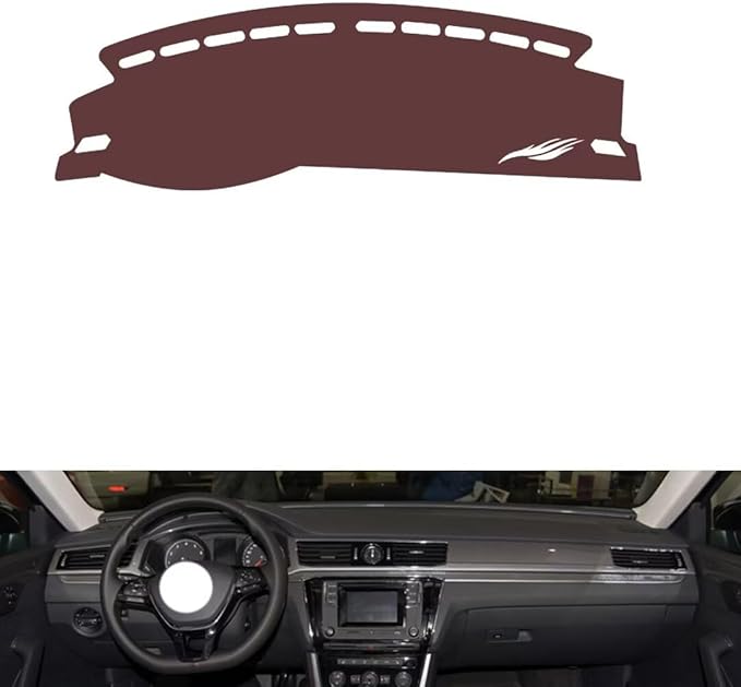 Leather Dashboard Cover Compatible with VW Passat 2016-2017，Dash Cover, Non-Slip Dash Cover, Dash mat Dashboard Cover, Interior Dash Covers