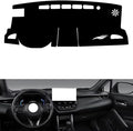 leather dashboard cover Compatible with Toyota Corolla Cross （HUD），dash cover（black）