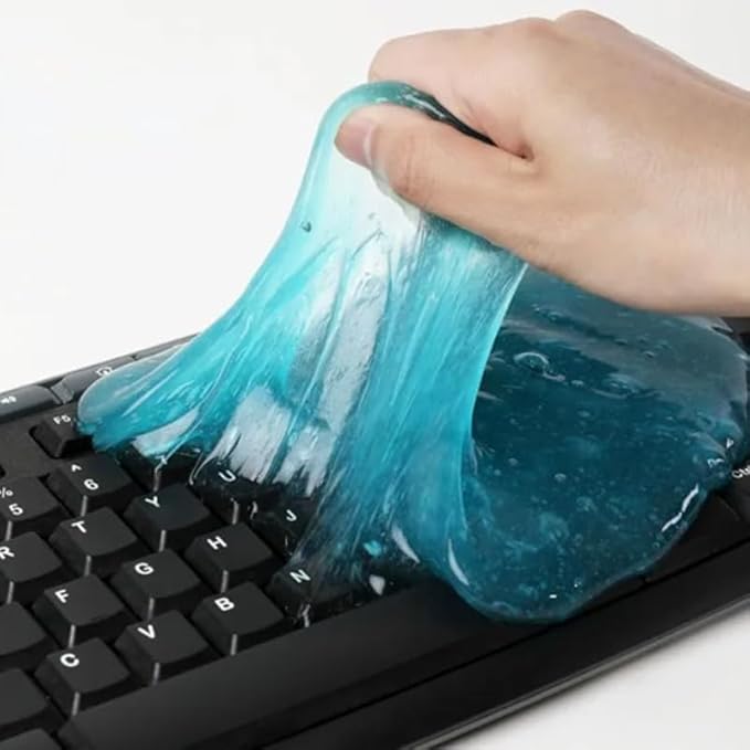 Reusable Car Cleaning Gel Slime Putty - Strong Adhesive Dust Cleaner for Auto Vents, Interior, Keyboards & Electronics