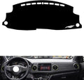 leather dashboard cover Compatible with HONDA XRV 2015-2022，dash cover（black）