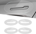 4 PCS Car Door Handle Sticker, Waterproof Protective Films, Vehicle Handle Decoration, Anti Scratch Self-Adhesive Handle Cover, Auto Repair Parts, Compatible with Tesla Model 3/Y (Transparent)