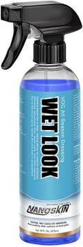 Nanoskin WET LOOK All Season Dressing 16 Oz. - Exterior Rubber & Plastic Solvent Based Dressing for Car Detailing | Produces a Deep, Rich, Long Lasting shine | Safe for Cars Trucks, Motorcycles, RVs