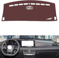 Leather Dashboard Cover Compatible with Ford Edge Plus（Full Coverage） 2021-2022，Dash Cover, Non-Slip Dash Cover, Dash mat Dashboard Cover, Interior Dash Covers