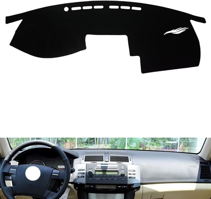 leather dashboard cover Compatible with Toyota Ruiz 2005-2009，dash cover（black）