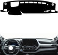 leather dashboard cover Compatible with Toyota Crown Kluger (HUD，dash cover（black）