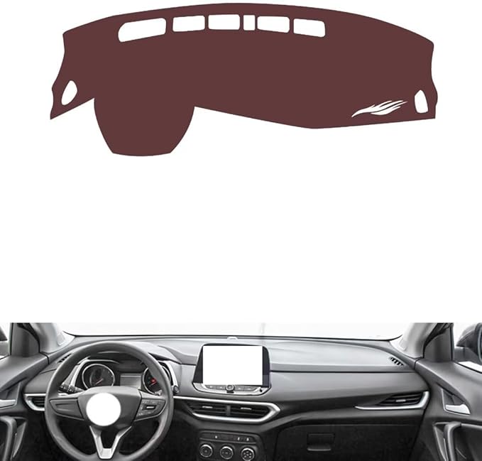 Leather Dashboard Cover Compatible with Chevy Trax 2019-2021，Dash Cover, Non-Slip Dash Cover, Dash mat Dashboard Cover, Interior Dash Covers