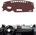 Leather Dashboard Cover Compatible with Mazda CX-3（HUD），Dash Cover, Non-Slip Dash Cover, Dash mat Dashboard Cover, Interior Dash Covers