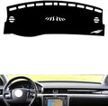 leather dashboard cover Compatible with VW Compatible with Phaeton，dash cover（black）